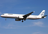 Aegean Airlines Airbus A321-232 (SX-DVP) at  London - Heathrow, United Kingdom