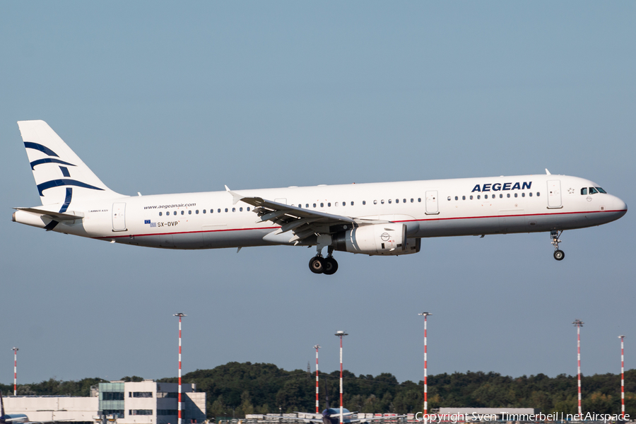 Aegean Airlines Airbus A321-232 (SX-DVP) | Photo 474154