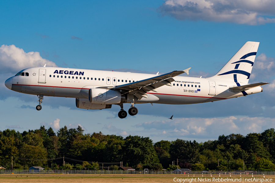 Aegean Airlines Airbus A320-232 (SX-DVS) | Photo 524313