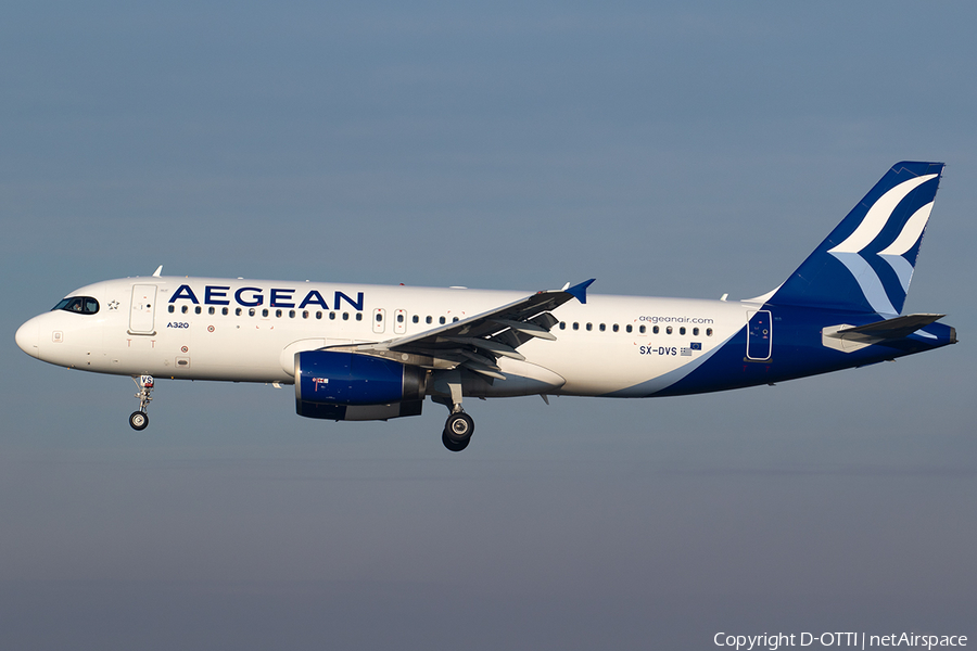 Aegean Airlines Airbus A320-232 (SX-DVS) | Photo 660313