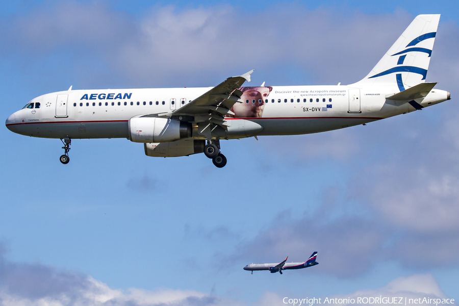 Aegean Airlines Airbus A320-232 (SX-DVV) | Photo 250544