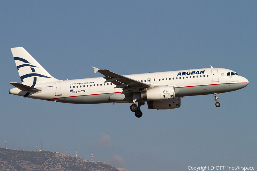 Aegean Airlines Airbus A320-232 (SX-DVW) | Photo 140814
