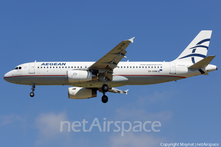 Aegean Airlines Airbus A320-232 (SX-DVW) | Photo 191855