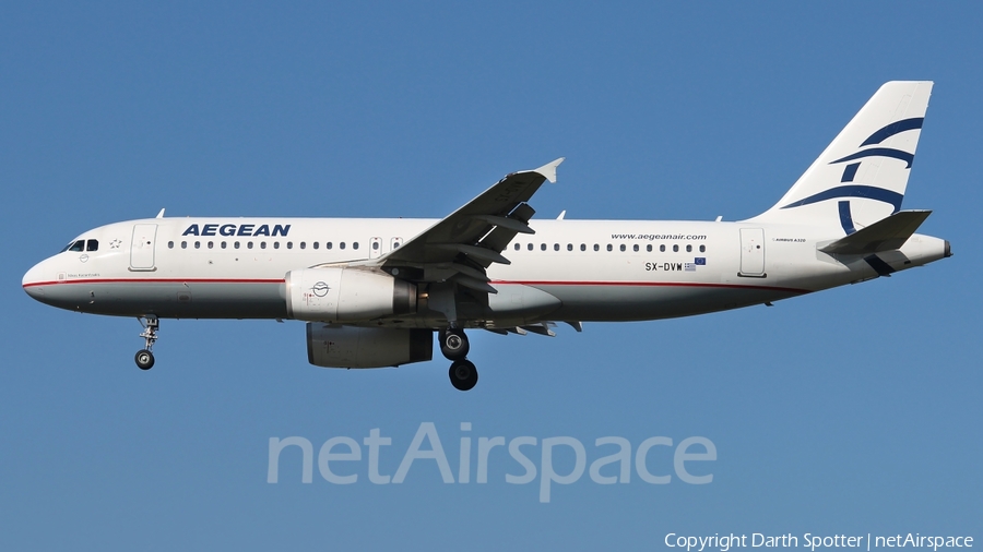 Aegean Airlines Airbus A320-232 (SX-DVW) | Photo 215905