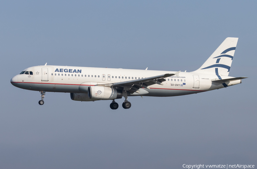 Aegean Airlines Airbus A320-232 (SX-DVY) | Photo 507082