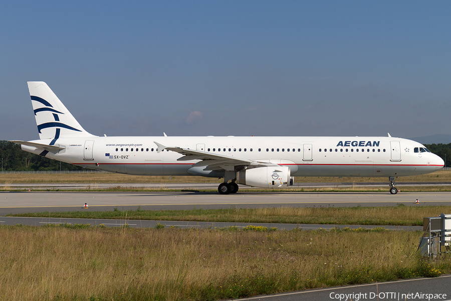 Aegean Airlines Airbus A321-231 (SX-DVZ) | Photo 140838