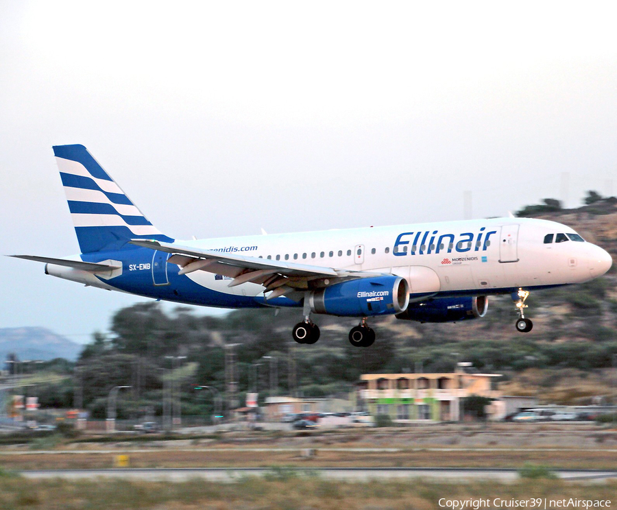 Ellinair Airbus A319-133 (SX-EMB) | Photo 296578
