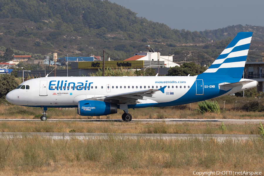 Ellinair Airbus A319-133 (SX-EMB) | Photo 344813