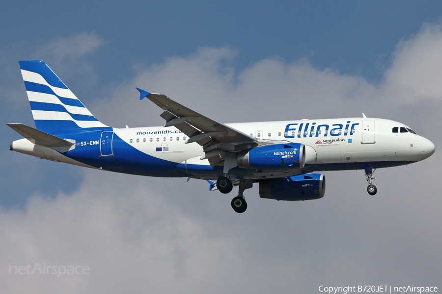 Ellinair Airbus A319-132 (SX-EMM) | Photo 231368