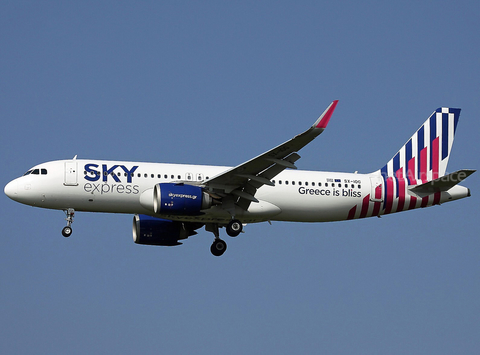 Sky Express Airbus A320-251N (SX-IOG) at  Hamburg - Fuhlsbuettel (Helmut Schmidt), Germany