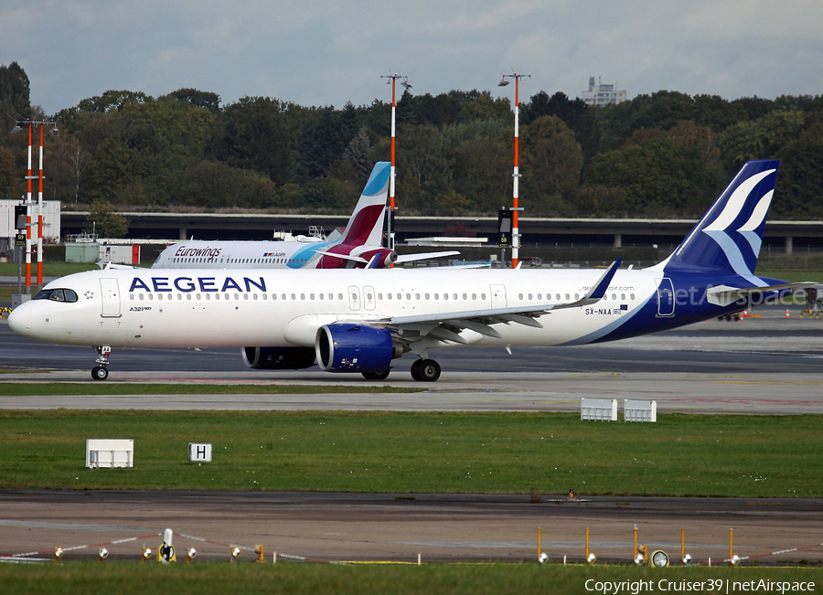 Aegean Airlines Airbus A321-271NX (SX-NAA) | Photo 493231