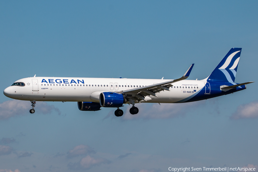 Aegean Airlines Airbus A321-271NX (SX-NAB) | Photo 453709