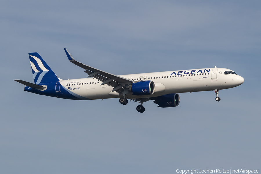 Aegean Airlines Airbus A321-271NX (SX-NAD) | Photo 476029