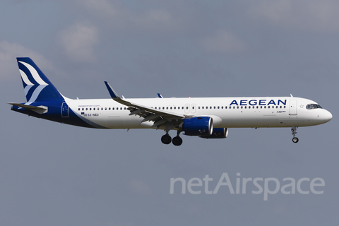 Aegean Airlines Airbus A321-271NX (SX-NAD) at  London - Heathrow, United Kingdom