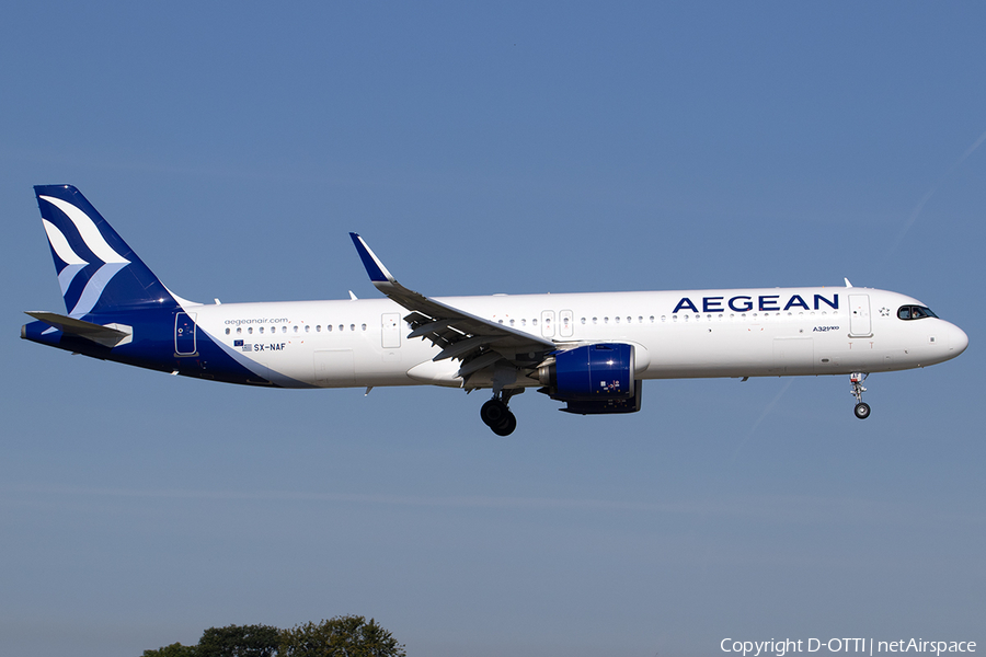 Aegean Airlines Airbus A321-271NX (SX-NAF) | Photo 527519