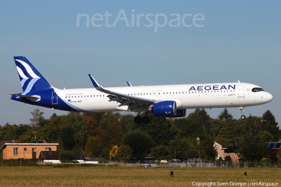 Aegean Airlines Airbus A321-271NX (SX-NAF) | Photo 529128