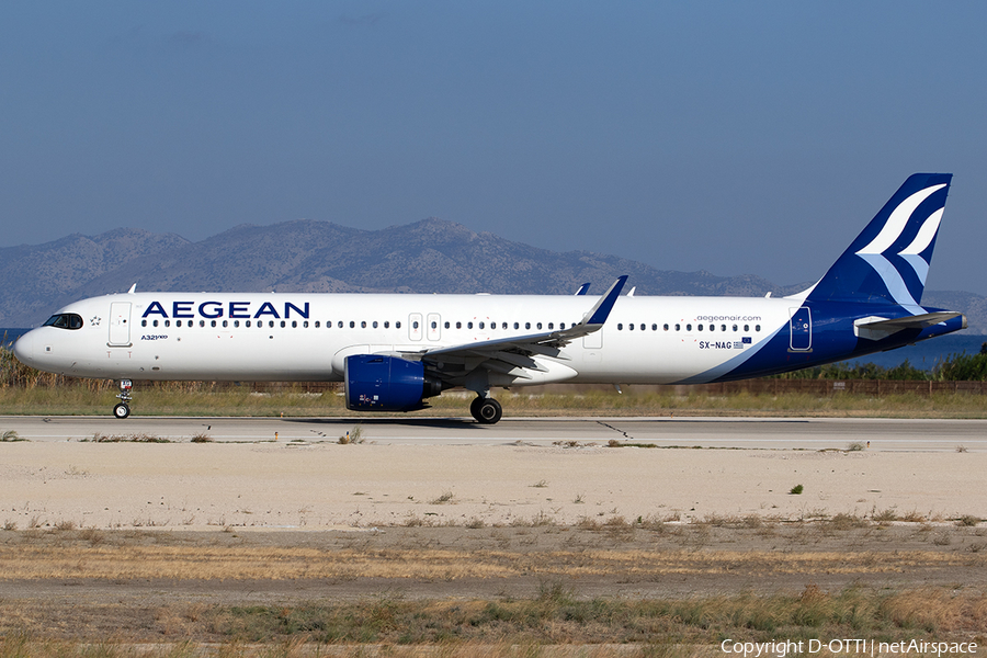 Aegean Airlines Airbus A321-271NX (SX-NAG) | Photo 599379