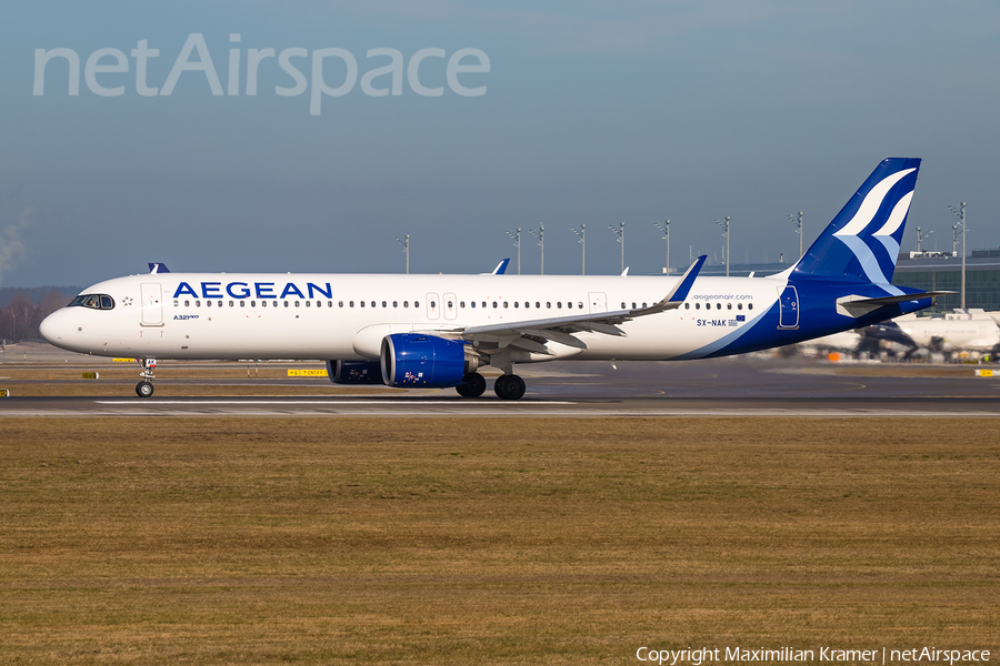 Aegean Airlines Airbus A321-271NX (SX-NAK) | Photo 602957