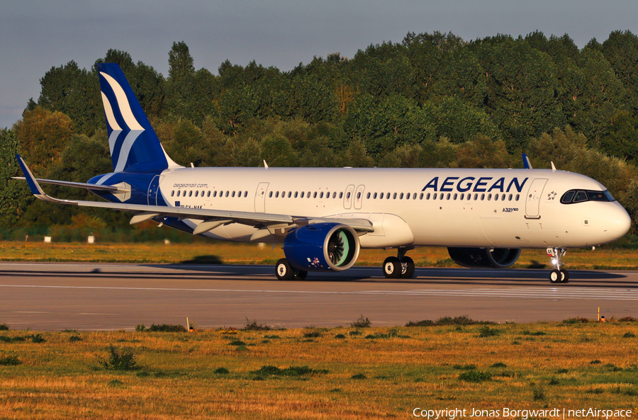 Aegean Airlines Airbus A321-271NX (SX-NAK) | Photo 560698