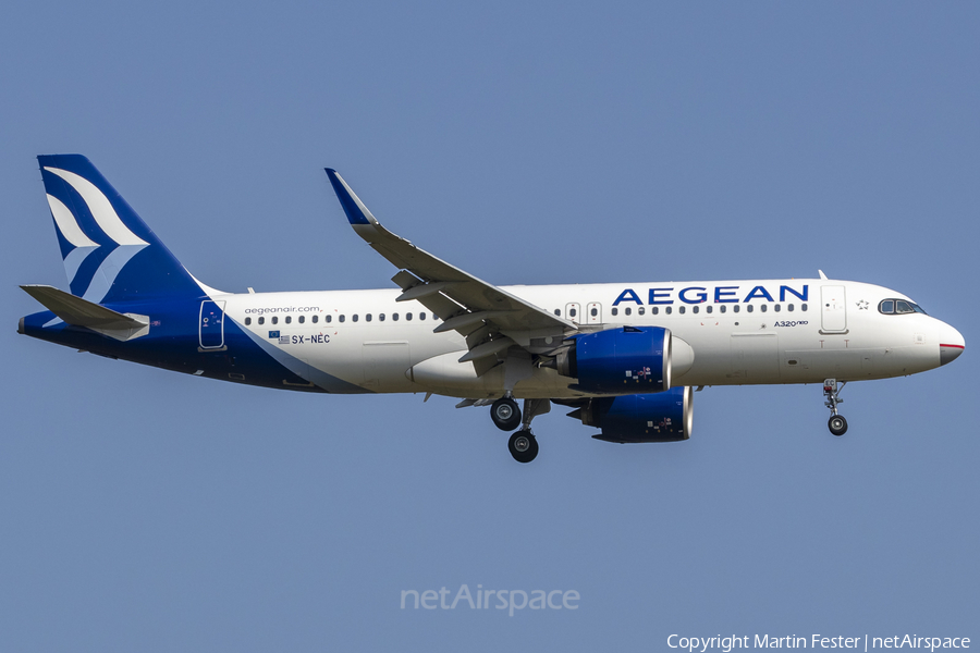 Aegean Airlines Airbus A320-271N (SX-NEC) | Photo 468820