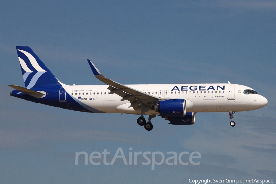 Aegean Airlines Airbus A320-271N (SX-NEC) | Photo 392103
