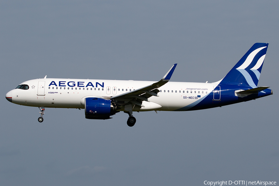 Aegean Airlines Airbus A320-271N (SX-NEC) | Photo 466463