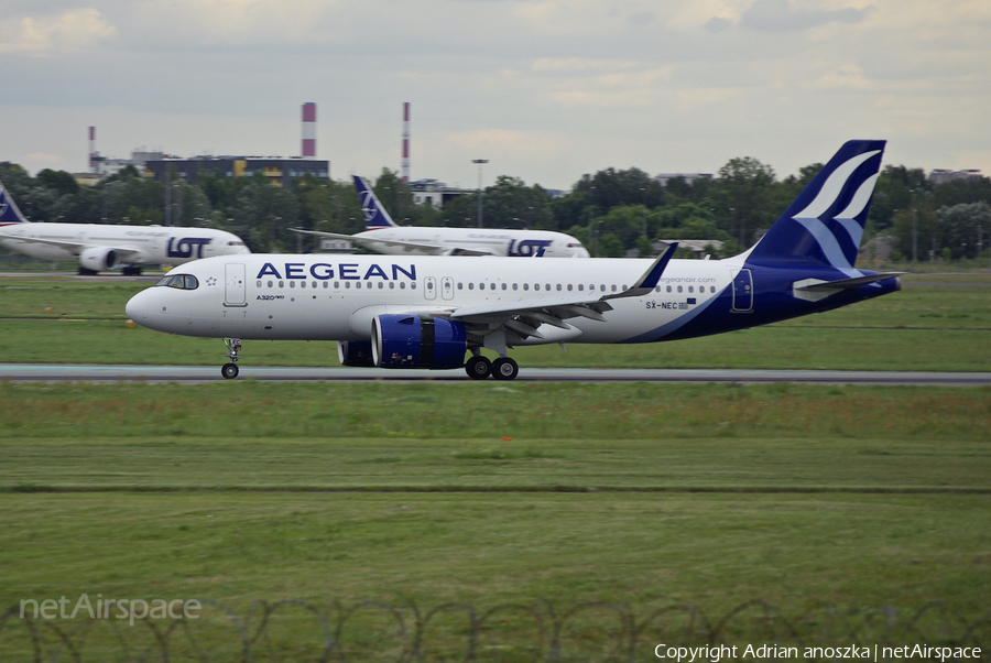 Aegean Airlines Airbus A320-271N (SX-NEC) | Photo 405284