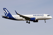 Aegean Airlines Airbus A320-271N (SX-NED) at  Warsaw - Frederic Chopin International, Poland