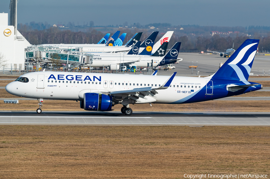 Aegean Airlines Airbus A320-271N (SX-NEF) | Photo 611919