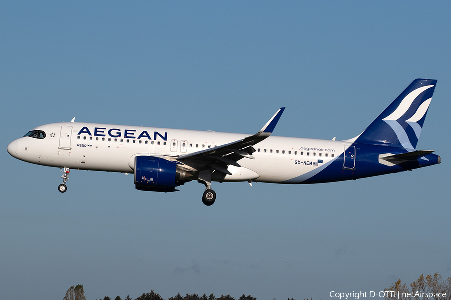 Aegean Airlines Airbus A320-271N (SX-NEM) | Photo 648389