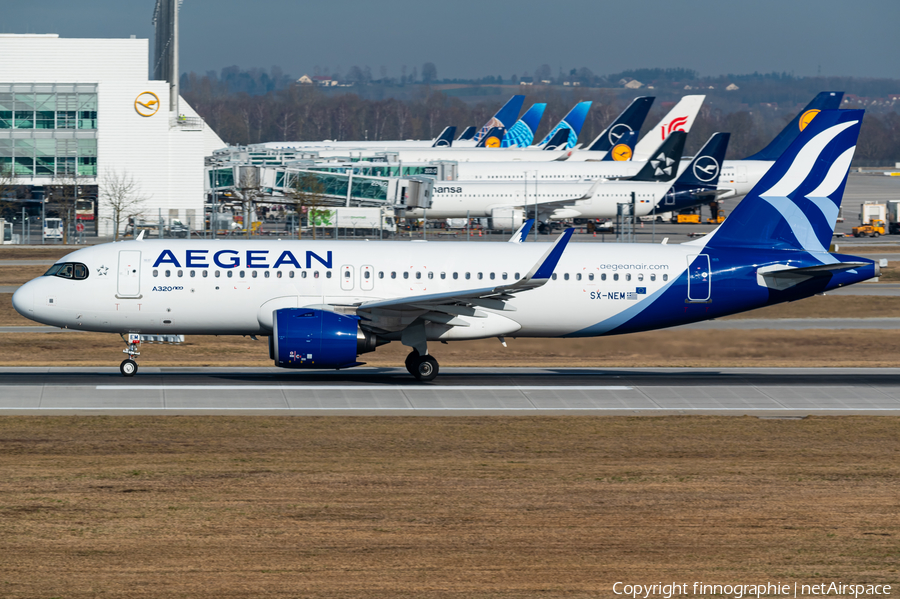 Aegean Airlines Airbus A320-271N (SX-NEM) | Photo 611929
