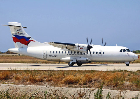 Sky Express ATR 42-320 (SX-NIK) at  Rhodes, Greece