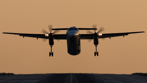 Olympic Airlines Bombardier DHC-8-402Q (SX-OBB) at  Skiathos Alexandros Papadiamantis, Greece