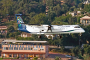 Olympic Airlines Bombardier DHC-8-402Q (SX-OBC) at  Corfu - International, Greece