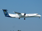 Olympic Airlines Bombardier DHC-8-402Q (SX-OBF) at  Corfu - International, Greece