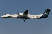 Olympic Airlines Bombardier DHC-8-402Q (SX-OBH) at  Corfu - International, Greece