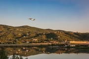 Olympic Airlines Bombardier DHC-8-402Q (SX-OBH) at  Skiathos Alexandros Papadiamantis, Greece