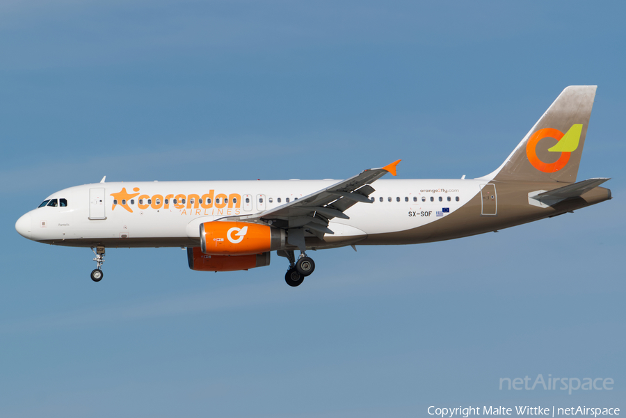 Corendon Airlines (orange2fly) Airbus A320-232 (SX-SOF) | Photo 392058