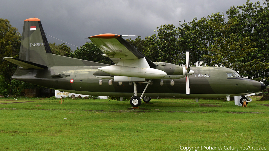 Indonesian Air Force (TNI-AU) Fokker F27-400M Troopship (T-2707) | Photo 486964