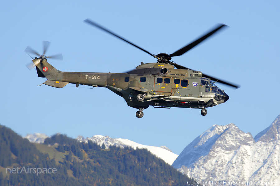 Swiss Air Force Aerospatiale AS332M1 Super Puma (Hkp10A) (T-314) | Photo 194079