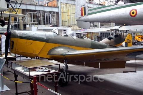 Royal Air Force Miles M-14 Magister (T-9800) at  Brussels Air Museum, Belgium