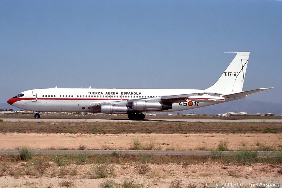 Spanish Air Force (Ejército del Aire) Boeing 707-331C (T.17-2) | Photo 143427