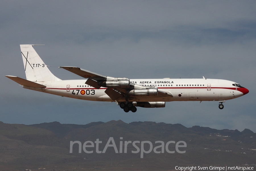 Spanish Air Force (Ejército del Aire) Boeing 707-368C (T.17-3) | Photo 74634