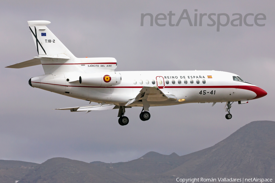 Spanish Air Force (Ejército del Aire) Dassault Falcon 900B (T.18-2) | Photo 462657