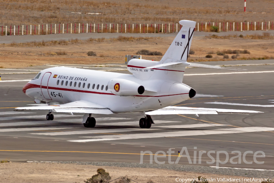 Spanish Air Force (Ejército del Aire) Dassault Falcon 900B (T.18-2) | Photo 462840