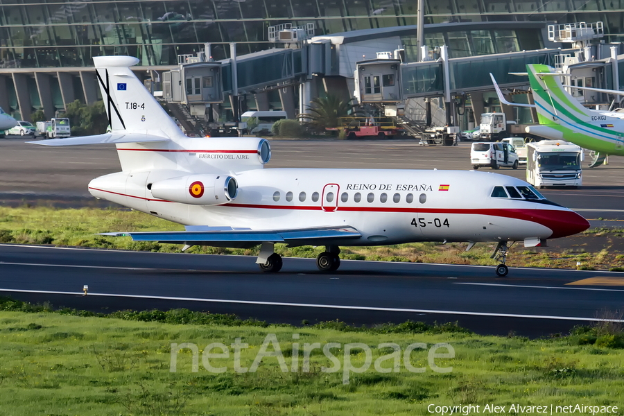 Spanish Air Force (Ejército del Aire) Dassault Falcon 900B (T.18-4) | Photo 417726