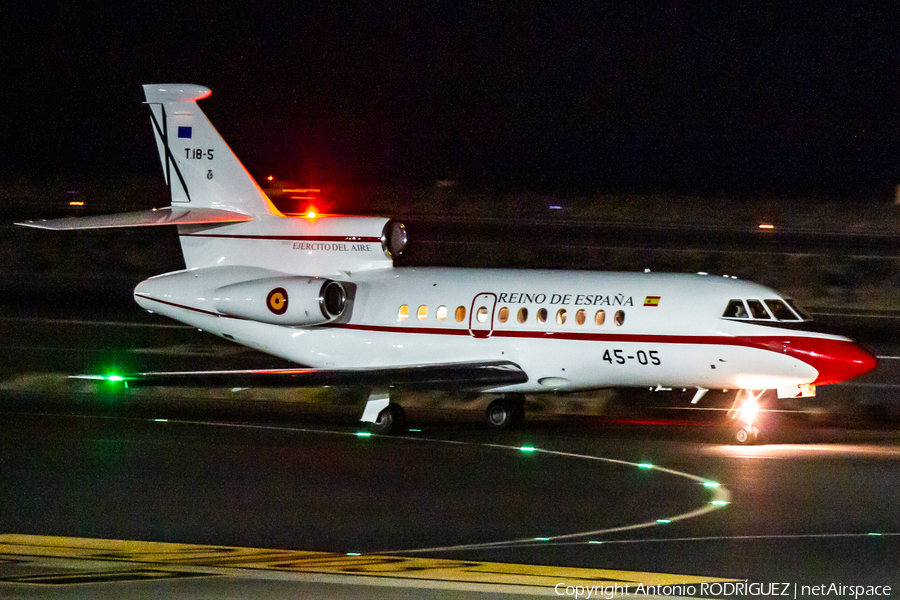 Spanish Air Force (Ejército del Aire) Dassault Falcon 900B (T.18-5) | Photo 411955