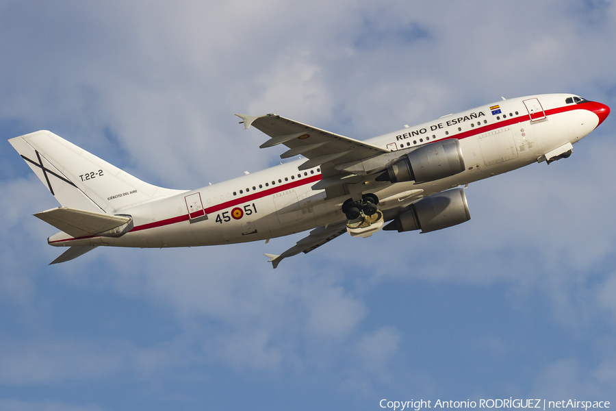 Spanish Air Force (Ejército del Aire) Airbus A310-304 (T.22-2) | Photo 139616