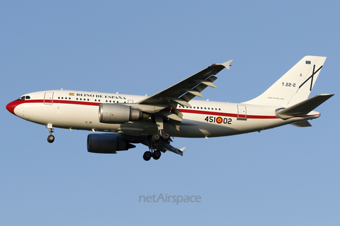 Spanish Air Force (Ejército del Aire) Airbus A310-304 (T.22-2) at  Warsaw - Frederic Chopin International, Poland