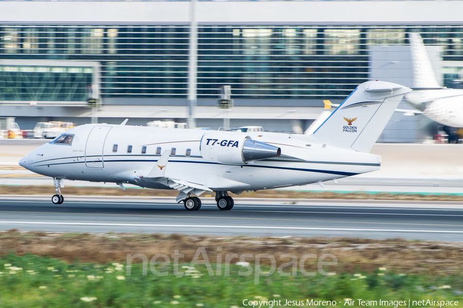 Golden Falcon Aviation Canadair CL-600-2A12 Challenger 601-1A (T7-GFA) | Photo 171105